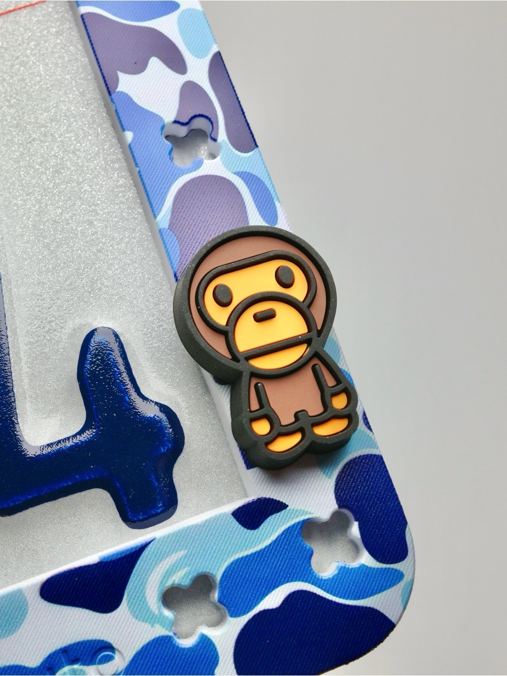 BAPE Blue Camo License Plate Frame